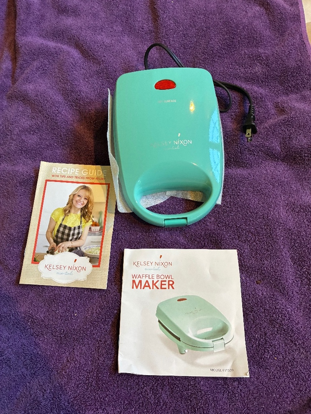 New in box Kelsey Nixon Waffle Bowl Maker
